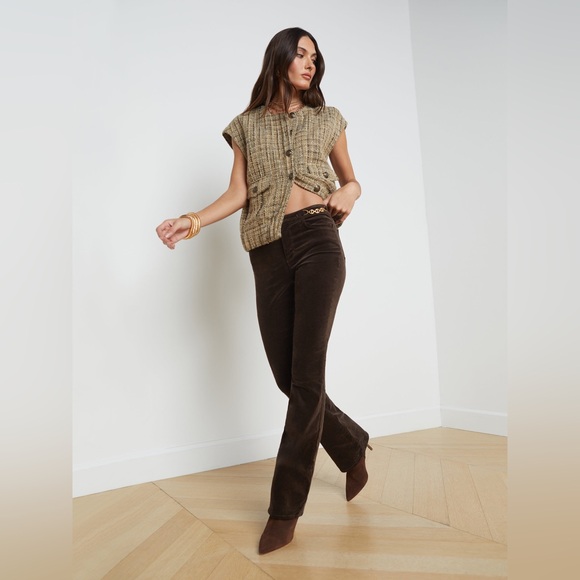 NWT Lagence Paris Stevie Velvet Jean Size24 $325 - Picture 3 of 11